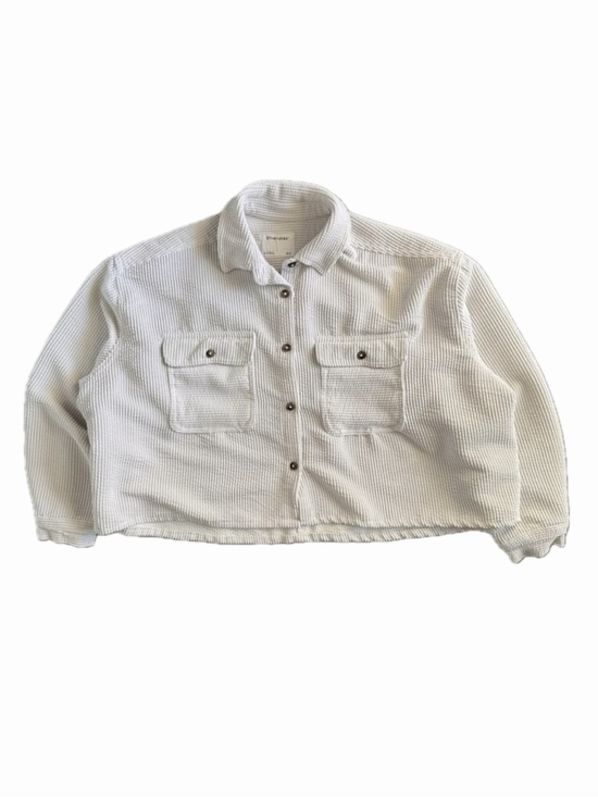 Bluenotes Jackets & Blazers - Minimalist Cream Boxy Light Jacket